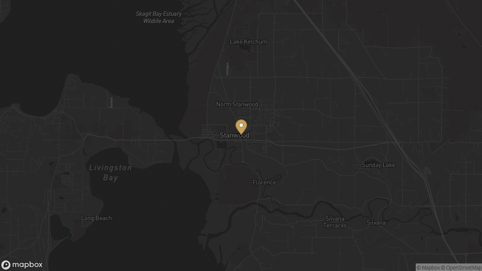 Static map of Stanwood, Washington.