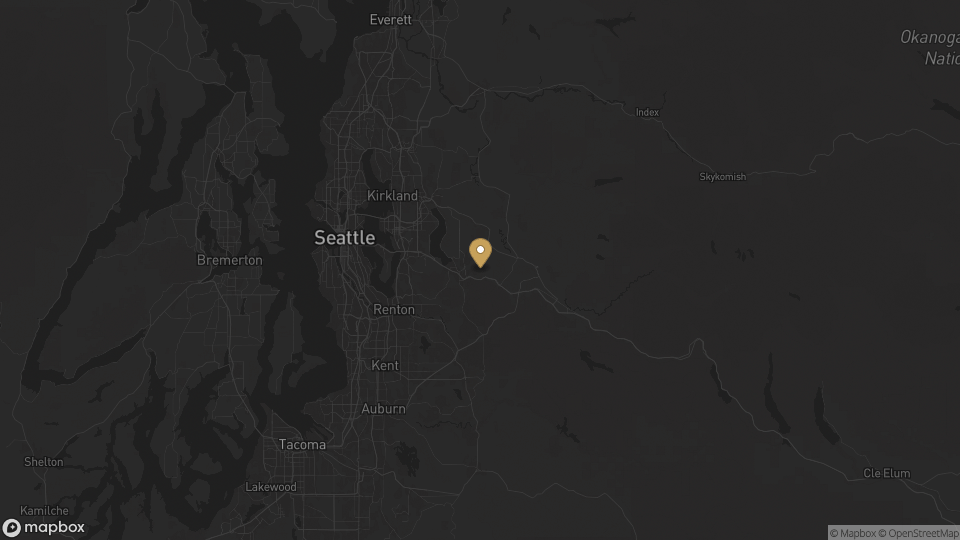 Static map overview of King County, Washington.
