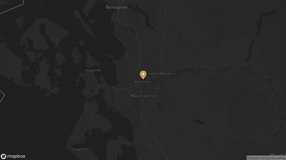 Static map overview of Skagit County, Washington.