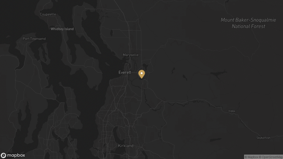 Static map overview of Snohomish County, Washington.