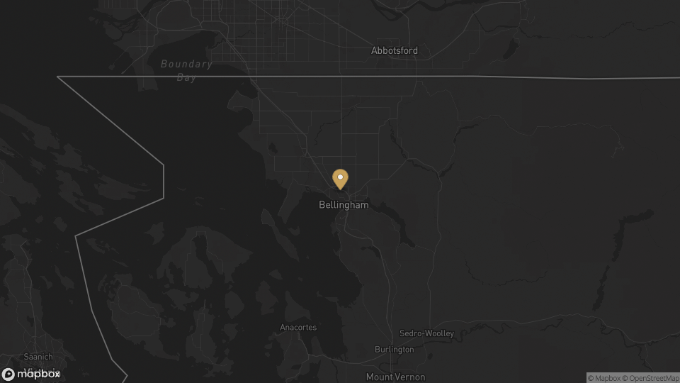 Static map overview of Whatcom County, Washington.