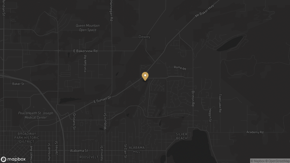 Static neighborhood map for Barkley in Bellingham, Washington.