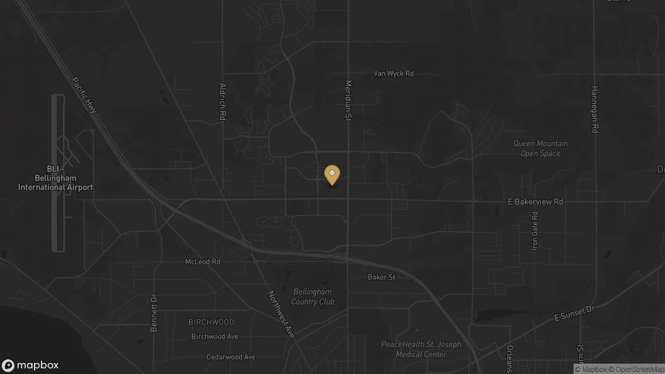 Static neighborhood map for Cordata in Bellingham, Washington.