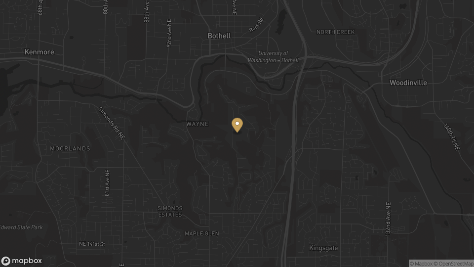 Static neighborhood map for Norway Hill in Bothell, Washington.
