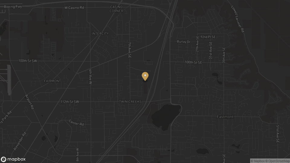 Static neighborhood map for South Everett in Everett, Washington.