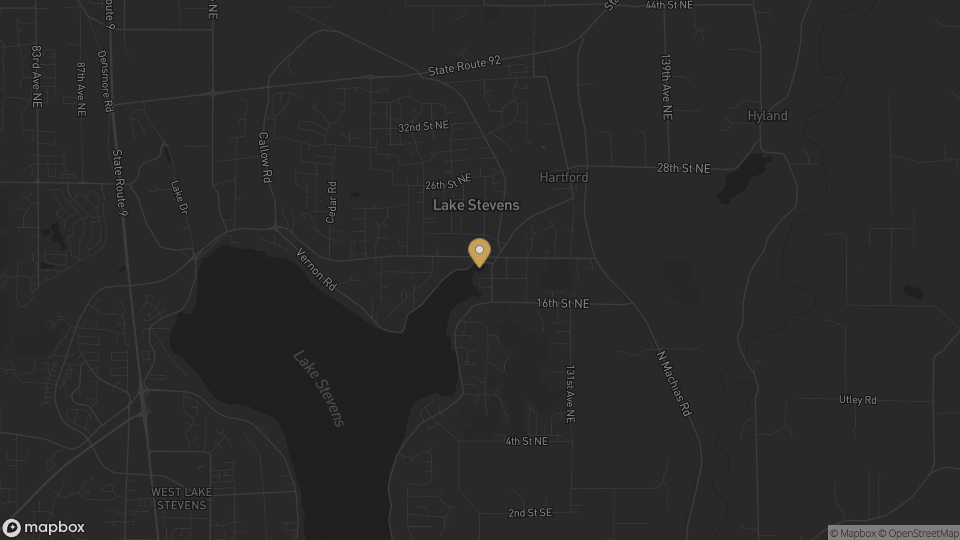Static neighborhood map for North Lake Stevens in Lake Stevens, Washington.