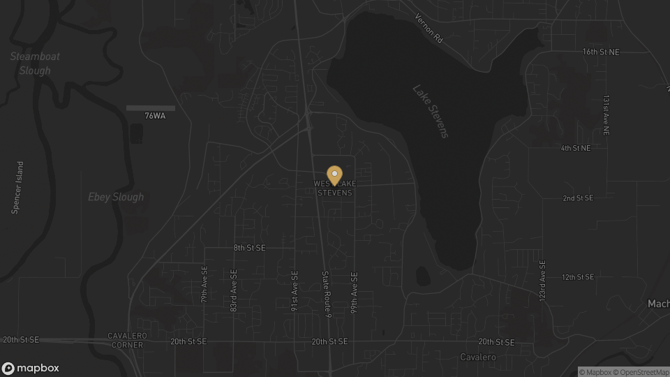 Static neighborhood map for West Lake Stevens in Lake Stevens, Washington.
