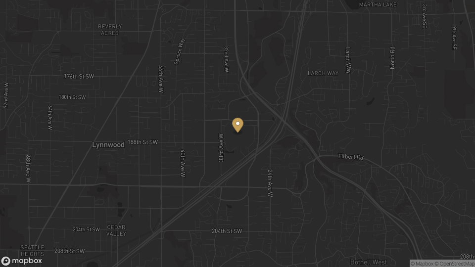 Static neighborhood map for Alderwood in Lynnwood, Washington.