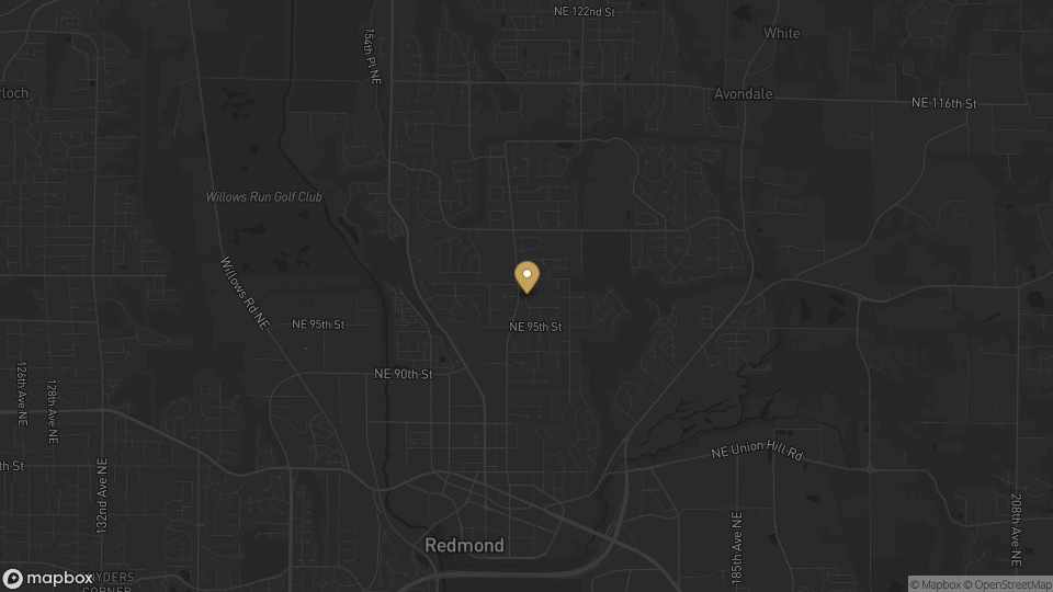 Static neighborhood map for Education Hill in Redmond, Washington.
