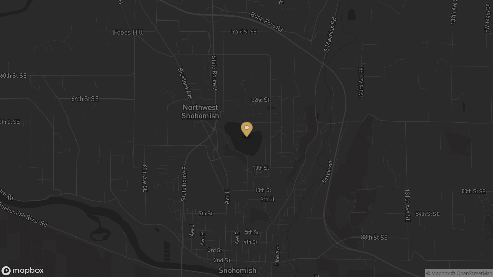 Static neighborhood map for Blackmans Lake in Snohomish, Washington.