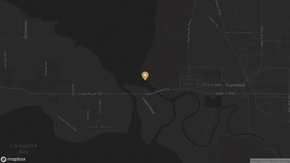 Static neighborhood map for West Stanwood in Stanwood, Washington.